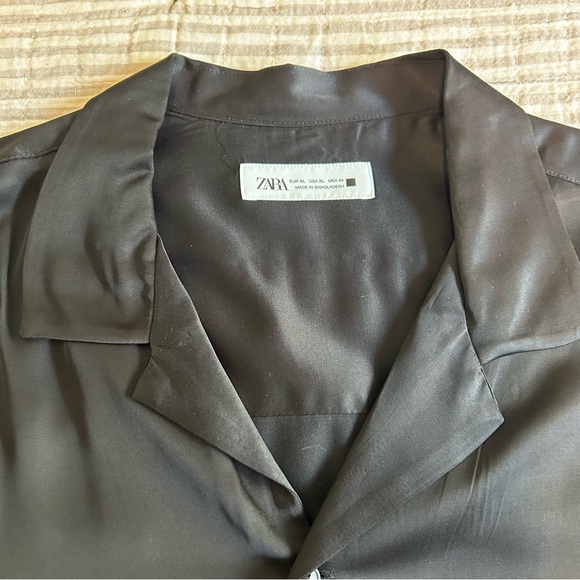 NWT Zara Satin Effect Boxy Fit Shirt - Size XL - Picture 10 of 12